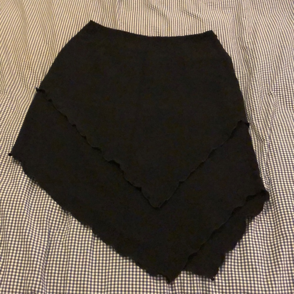 Black Asymmetrical Skirt